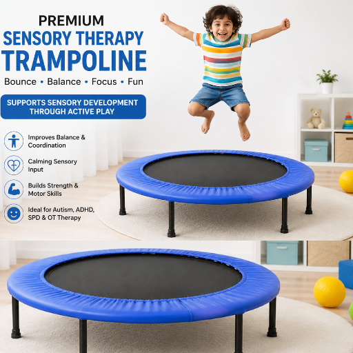 Premium Mini Fitness & Therapy Trampoline| Autism Kids|36Inch - Image 2