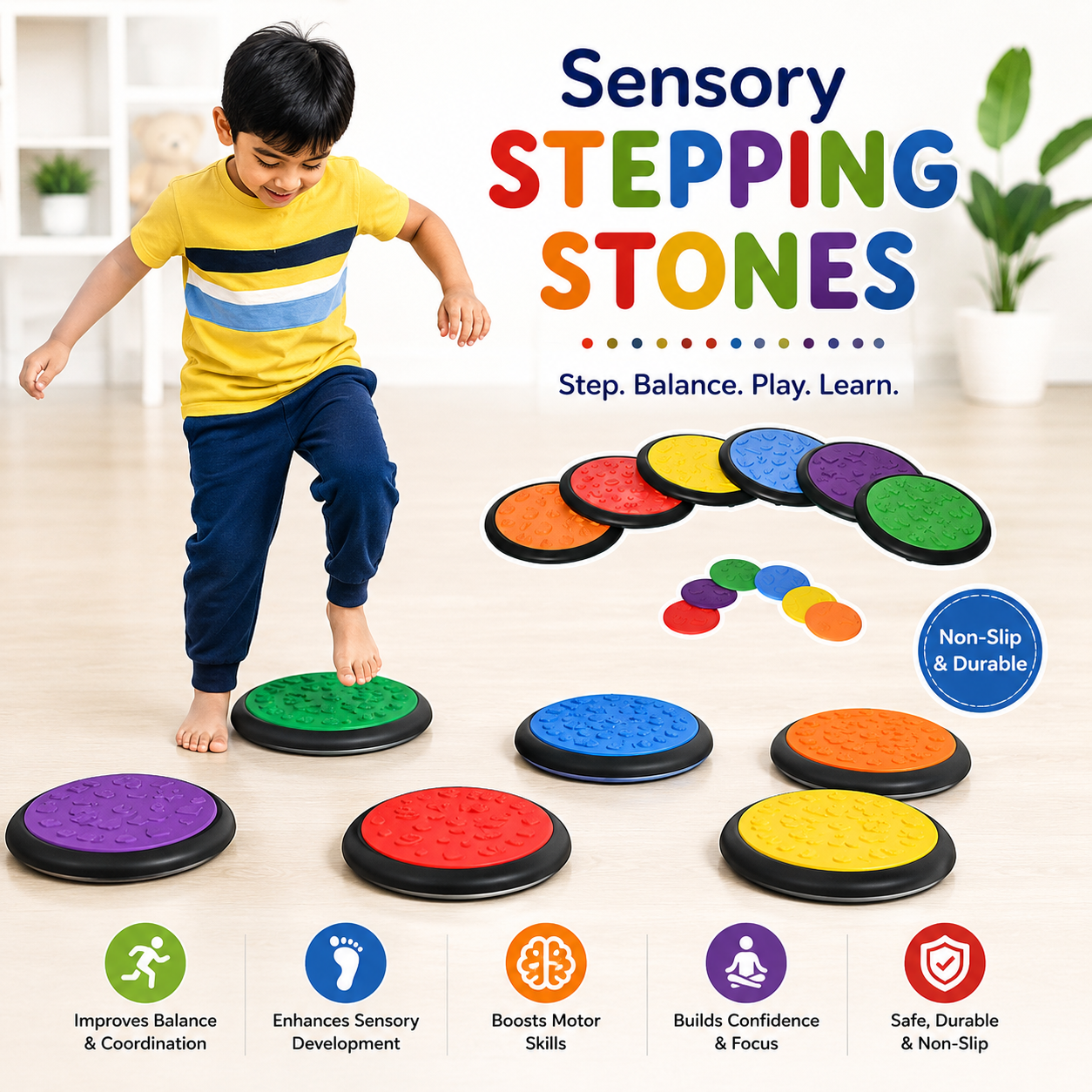 Sensory Textured Stepping Stones - Image 4