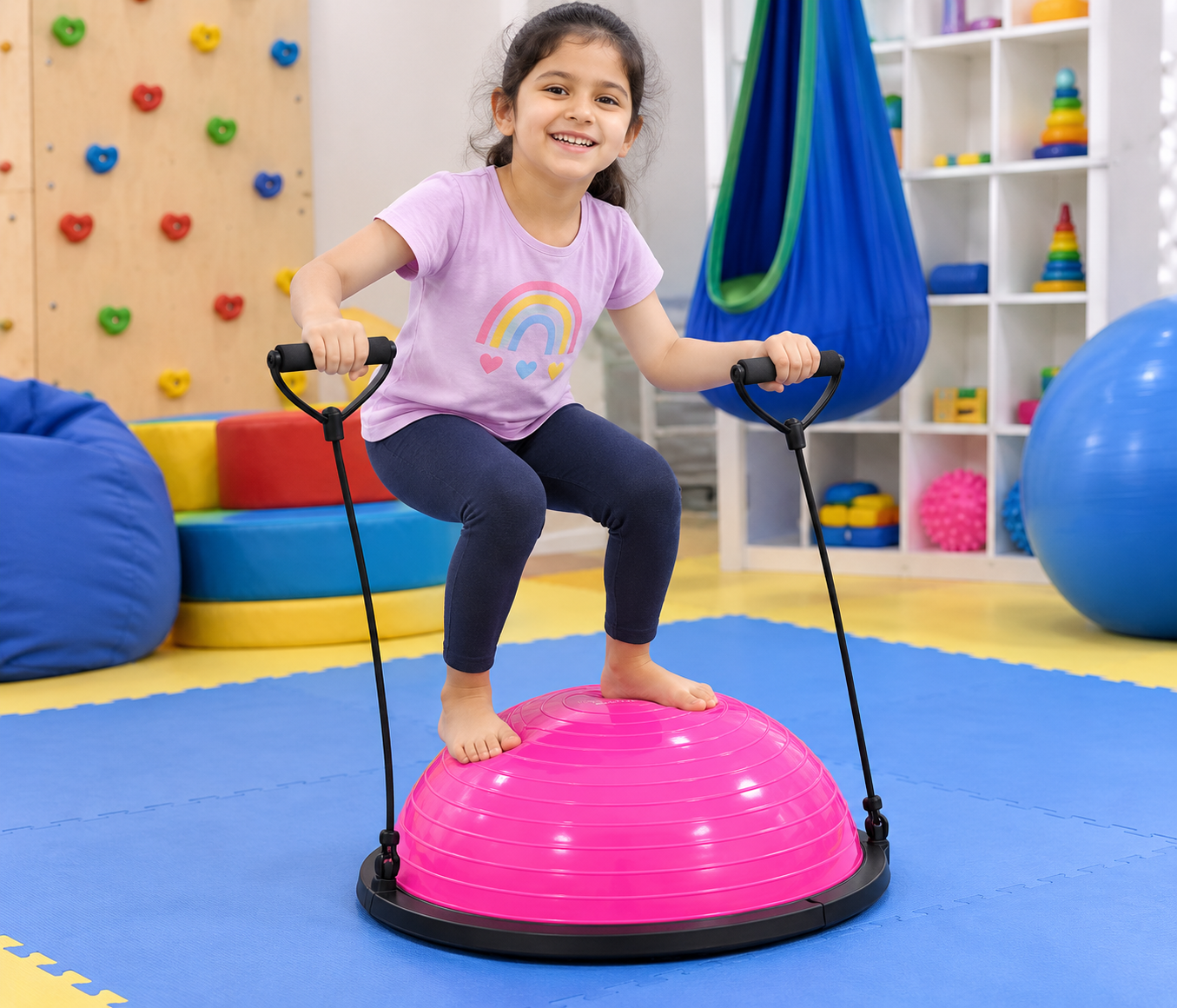 BOSU Ball Balance Trainer with Resistance Bands - Image 5