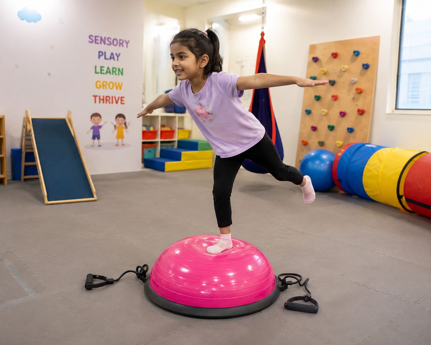 BOSU Ball Balance Trainer with Resistance Bands - Image 2
