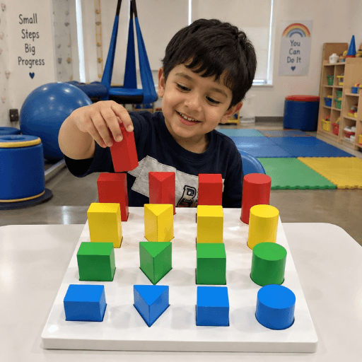 Wooden Geometric Shape Sorting Board Toy - Image 2