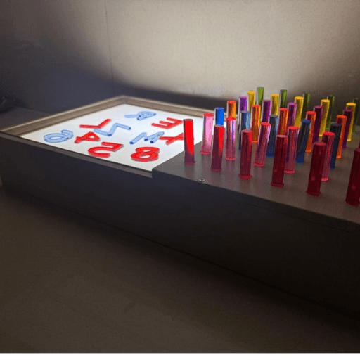 LED Peg Board with Illuminated Alphabet & Number Panel - Image 2